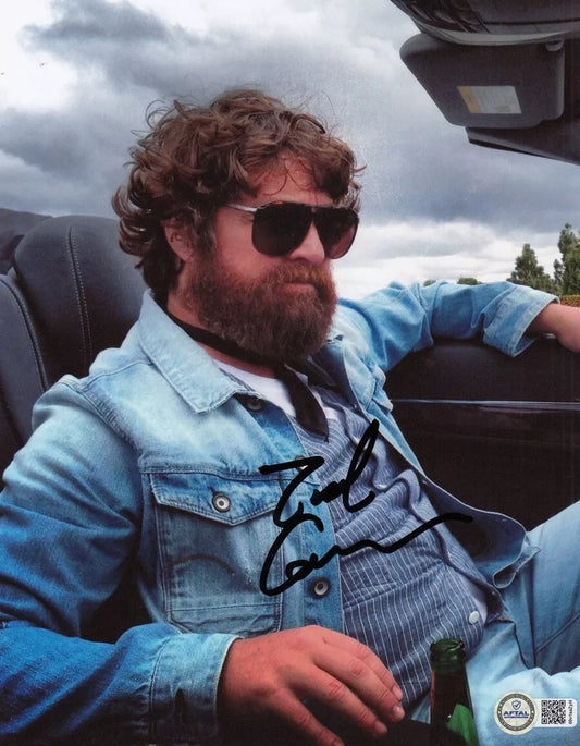 Zach Galifianakis Authentic Autograph + SIGNING PROOF